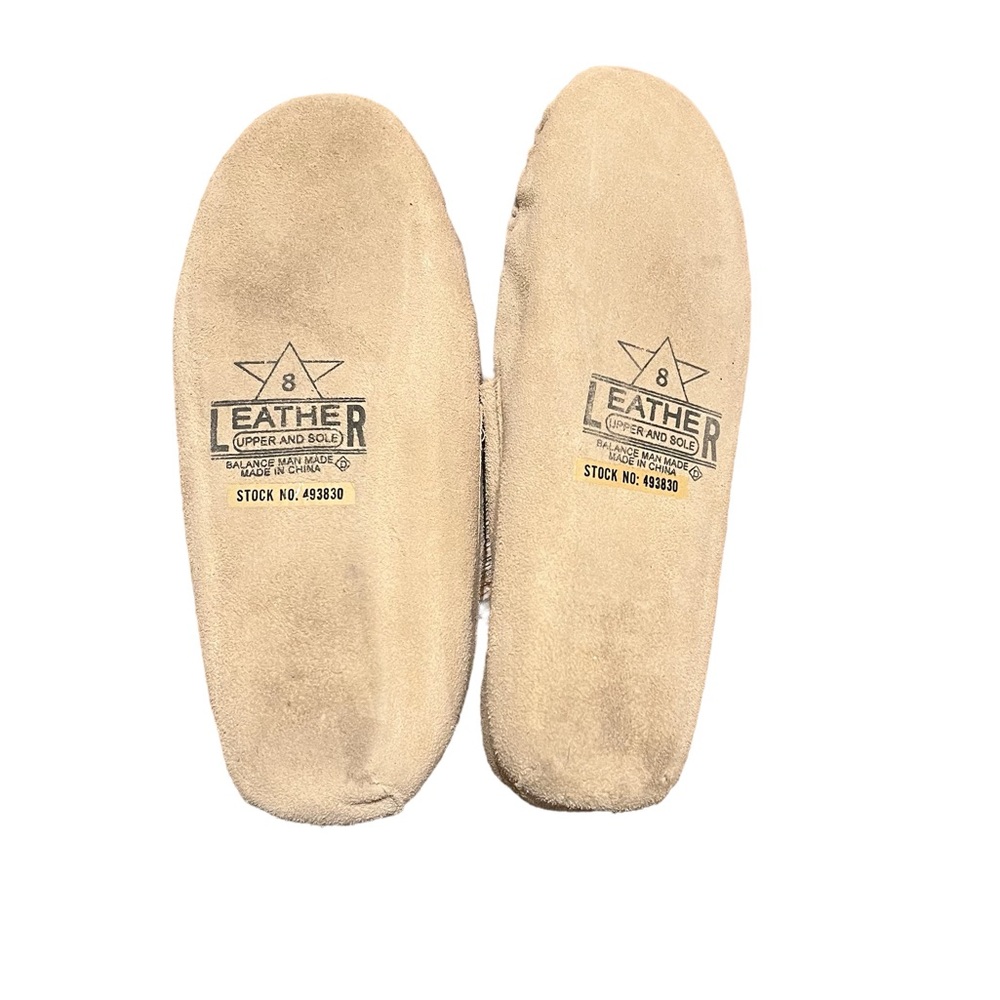 Cream Leather‎ Upper & Sole Moccasins - Picture 4 of 5
